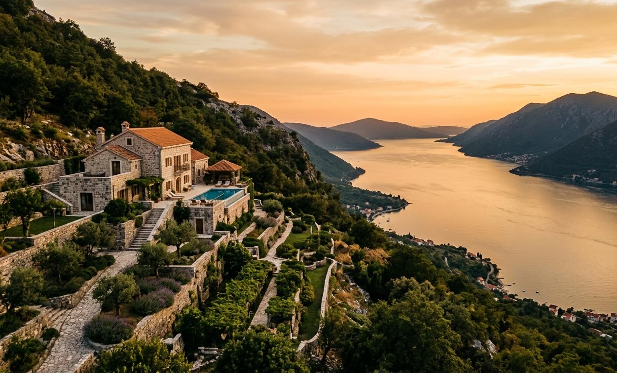 Private villa Kotor Bay Montenegro wedding venue